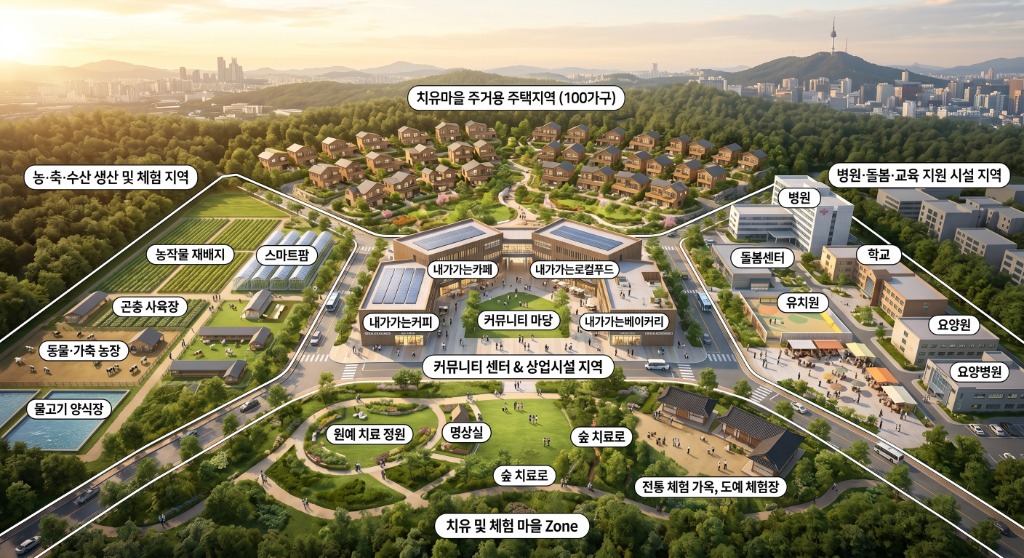 내가가는치유마을 조감도